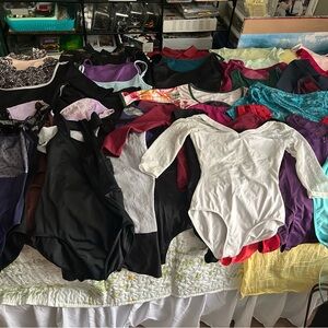 Balera, Bloch, Eleve, Sansha, theatricals and Natalie lot of 35+ leotards.